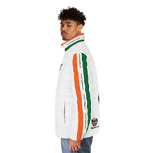 Load image into Gallery viewer, India Puffer Jacket – Tricolor Ashoka Lion Design