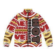 Load image into Gallery viewer, ( A ) A Hot chocolate Stylish Graphic Puffer Jacket - Bold & Cozy Outerwear