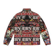 Load image into Gallery viewer, Urban Graffiti Puffer Jacket for Men - Colorful Street Art Design