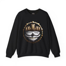 Load image into Gallery viewer, Skull Crown Crewneck Sweatshirt — Mask Emblem