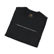 Load image into Gallery viewer, Minimalist 'Department of Fashion Art & Elevated Designs' T‑Shirt