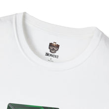 Load image into Gallery viewer, Mexican Flag Glass Block T-Shirt — 3D Tricolor Design with Mexican Coat of Arms