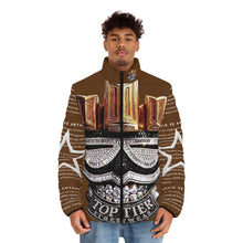 Load image into Gallery viewer, #16 Face Everything Diamond-Cut Puffer Jacket — Hot Chocolate Nature-Inspired
