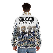 Load image into Gallery viewer, Gallery of Arts Puffer Jacket — 'Top Tier' Men's AOP Art Jacket