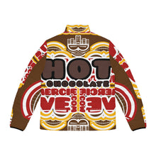 Load image into Gallery viewer, ( A ) A Hot chocolate Stylish Graphic Puffer Jacket - Bold & Cozy Outerwear