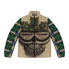 Load image into Gallery viewer, Top Tier Floral Emblem Puffer Jacket