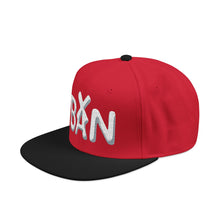 Load image into Gallery viewer, Snapback Hat — Bold White "BAN" Embroidered Streetwear Cap