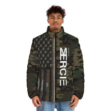 Load image into Gallery viewer, Luxury American Streetwear Puffer Jacket — Bold Designer Cold-Weather Coat