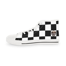 Load image into Gallery viewer, Checkerboard High Top Sneakers, Stylish Footwear, Casual Streetwear, Trendy Shoes, Unique Gift for Men