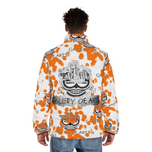 Load image into Gallery viewer, (A) A Gallery of Arts Men’s Puffer Jacket - Bold Pattern for Creative Souls