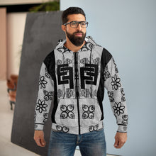 Load image into Gallery viewer, ( A ) Trendy Unisex Zip Hoodie with Modern Graphic Design
