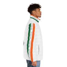 Load image into Gallery viewer, India Puffer Jacket – Tricolor Ashoka Lion Design