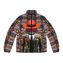 Load image into Gallery viewer, ( A ) Gallery of Arts Men's Puffer Jacket - Bold Graphic Outerwear for Style Enthusiasts