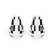 Load image into Gallery viewer, Checkerboard High Top Sneakers, Stylish Footwear, Casual Streetwear, Trendy Shoes, Unique Gift for Men