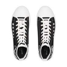 Load image into Gallery viewer, (A) Bourge YZ High Top Sneakers — Black Vintage Star Logo Men's