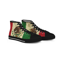 Load image into Gallery viewer, ( A ) Men's High Top Sneakers featuring Mexican Flag Design, Unique Casual Shoes, Stylish Streetwear, Great Gift for Holidays, Comfortable Walkers