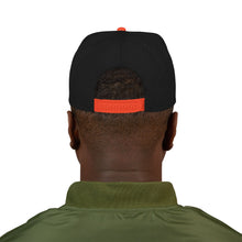 Load image into Gallery viewer, Snapback Hat — Bold White "BAN" Embroidered Streetwear Cap