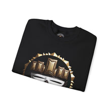 Load image into Gallery viewer, Skull Crown Crewneck Sweatshirt — Mask Emblem
