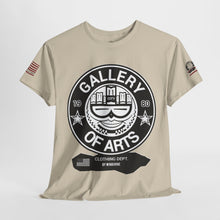Load image into Gallery viewer, Gallery of Arts Unisex Heavy Cotton Tee, Casual Art T-Shirt, Vintage Style Graphic Tee, Unique Gift for Art Lovers, Independence Day Outfit
