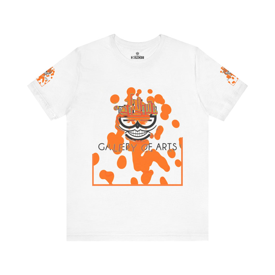 (A) Gallery of Arts Unisex Jersey Tee | Vibrant Graphic Art Shirt for Creative Souls