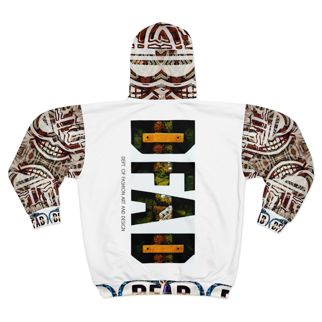 ( A ) A Trendy Unisex Zip Hoodie with Unique Floral Design – Perfect for Everyday Wear and Casual Outings