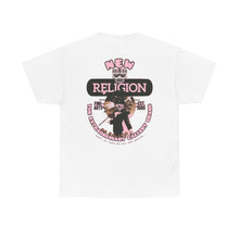 Load image into Gallery viewer, ( A ) New Religion Unisex Heavy Cotton Tee - Trendy Graphic T-Shirt for Art Lovers
