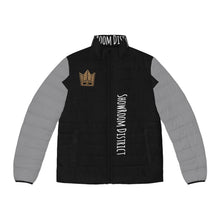 Load image into Gallery viewer, Men’s Puffer Jacket with Mercie Eagle Crest Design
