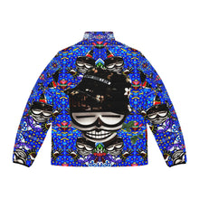 Load image into Gallery viewer, Vibrant Men's Puffer Jacket with Bold Artistic Print
