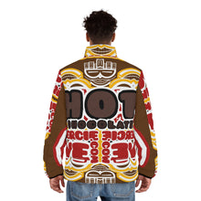Load image into Gallery viewer, ( A ) A Hot chocolate Stylish Graphic Puffer Jacket - Bold &amp; Cozy Outerwear
