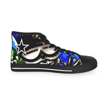 Load image into Gallery viewer, ( A ) Stylish Men's High Top Sneakers with Graphic Design, Unique Streetwear Footwear, Cool Gift for Him, Trendy Casual Shoes, Urban Fashion [...]
