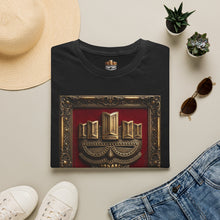 Load image into Gallery viewer, #14 Mercie T-Shirt — Vintage Red &amp; Gold
