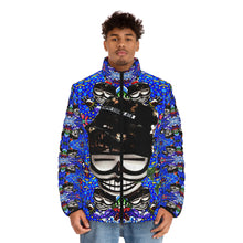 Load image into Gallery viewer, ( A ) Vibrant Men&#39;s Puffer Jacket with Bold Artistic Print

