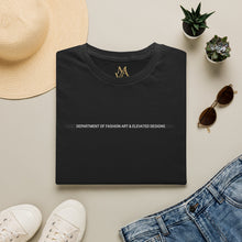 Load image into Gallery viewer, Minimalist 'Department of Fashion Art &amp; Elevated Designs' T‑Shirt
