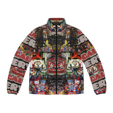Load image into Gallery viewer, Urban Graffiti Puffer Jacket for Men - Colorful Street Art Design
