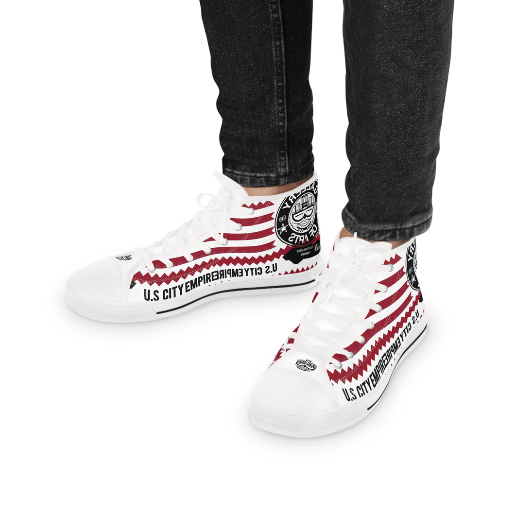 Urban High Top Sneakers, Stylish Streetwear Shoes, Casual Footwear for Men, Perfect for Daily Wear and Hip-Hop Culture