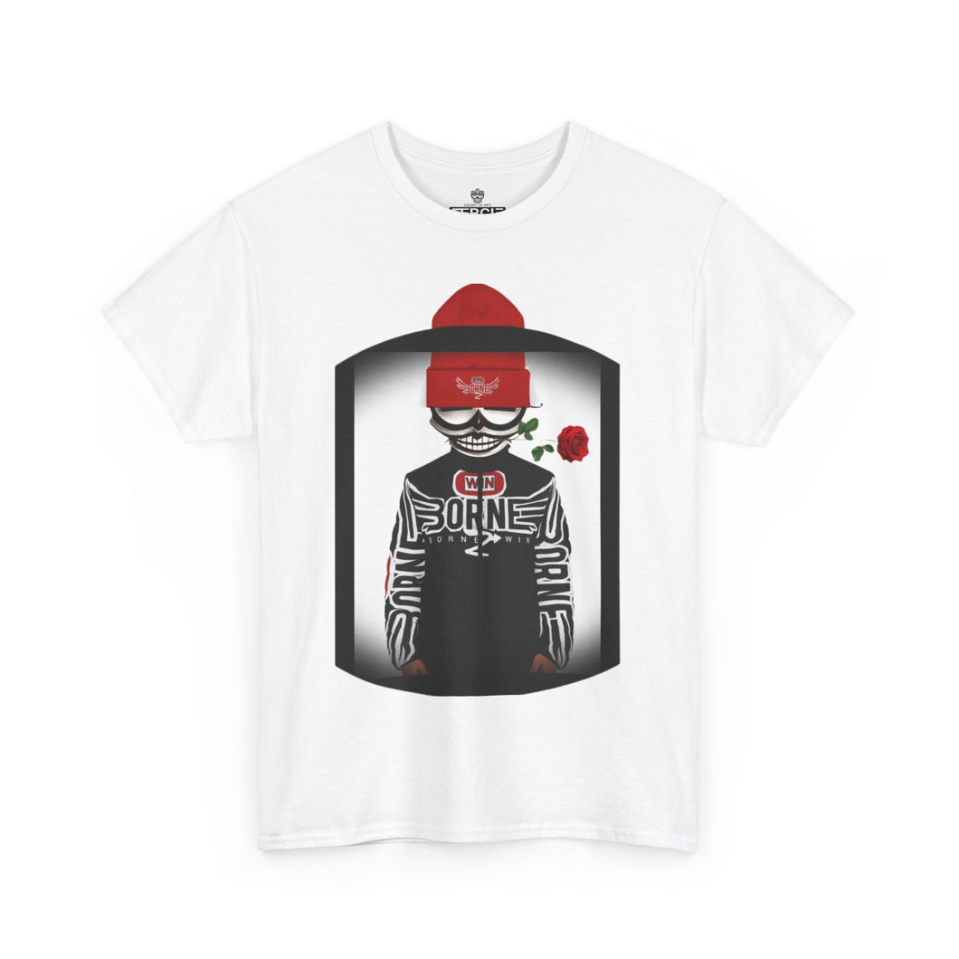( A ) Artistic Unisex Heavy Cotton Tee - Bold Graphic Design & Streetwear Vibe