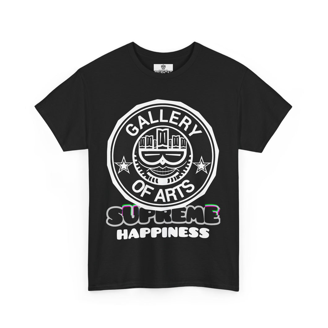 ( A ) A Gallery of Arts Supreme Happiness Tee, Unisex Cotton T-Shirt, Streetwear Fashion, Graphic Tee, Art Lover Gift, Everyday Casual Wear