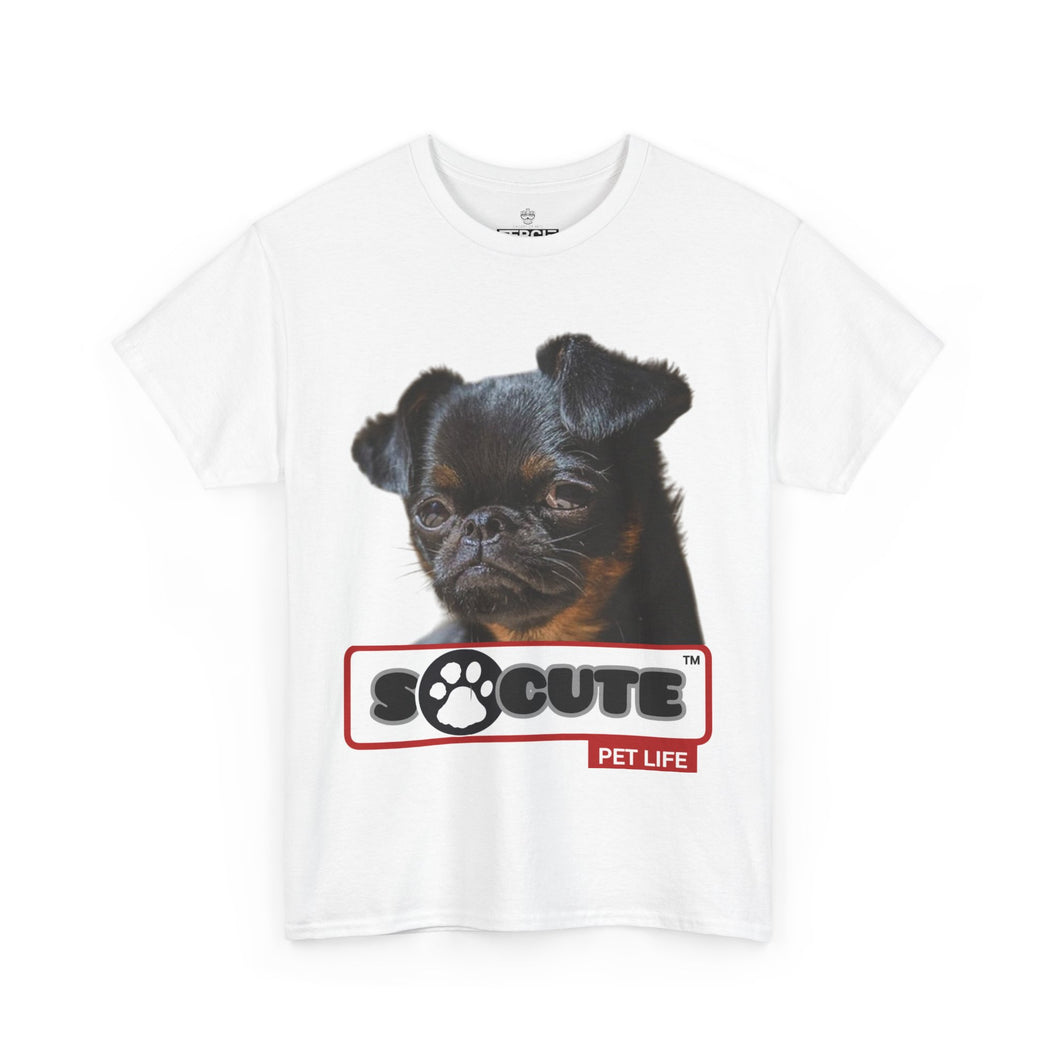 Adorable Pet Life Unisex Heavy Cotton Tee, Dog Lover Shirt, Animal Lovers Gift, Cute Pet Tee, Casual Everyday Wear