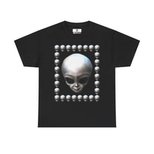 Load image into Gallery viewer, Alien Graphic Tee, Edgy Unisex Cotton Shirt, UFO Lover&#39;s Gift, Outer Space Tee, Cool Casual Wear, Perfect for Conventions
