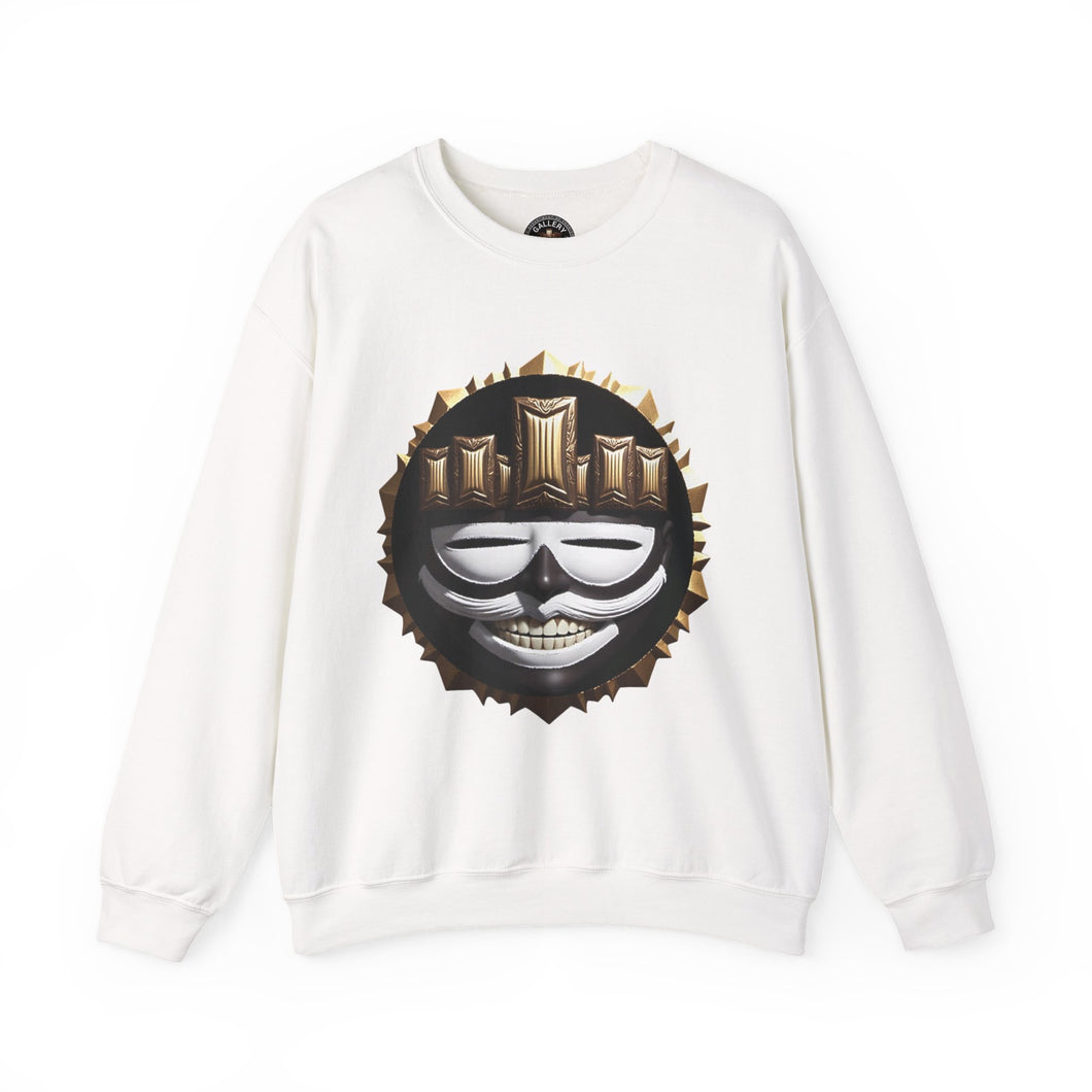 Skull Crown Crewneck Sweatshirt — Mask Emblem