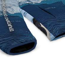 Load image into Gallery viewer, Antarctica Graphic Puffer Jacket — Penguin &amp; Statue AOP
