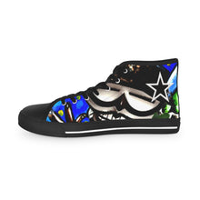 Load image into Gallery viewer, ( A ) Stylish Men's High Top Sneakers with Graphic Design, Unique Streetwear Footwear, Cool Gift for Him, Trendy Casual Shoes, Urban Fashion [...]
