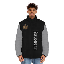 Load image into Gallery viewer, Men’s Puffer Jacket with Mercie Eagle Crest Design
