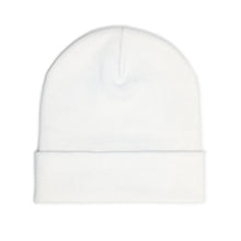 Load image into Gallery viewer, Crown "Mercie" Knit Beanie – Cozy Gold Accent Winter Hat
