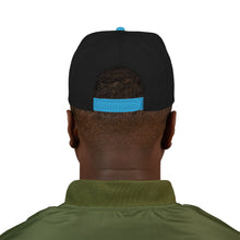 Load image into Gallery viewer, Snapback Hat — Bold White "BAN" Embroidered Streetwear Cap
