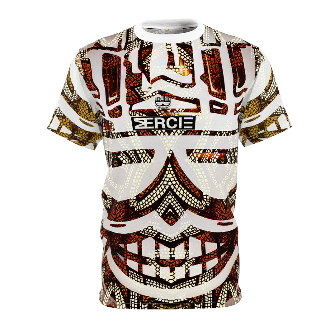 ( A ) Vibrant Unisex Graphic Tee with Mosaic Design