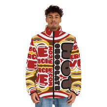 Load image into Gallery viewer, ( A ) A Hot chocolate Stylish Graphic Puffer Jacket - Bold &amp; Cozy Outerwear
