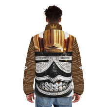 Load image into Gallery viewer, #16 Face Everything Diamond-Cut Puffer Jacket — Hot Chocolate Nature-Inspired
