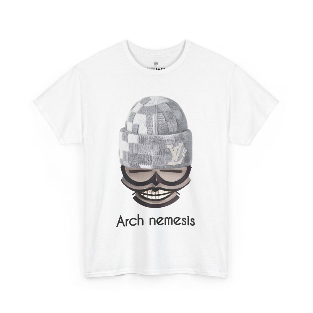 ( B ) Unisex Heavy Cotton Tee - 'Arch Nemesis' Graphic Shirt, Cool Streetwear, Perfect for Art Lovers
