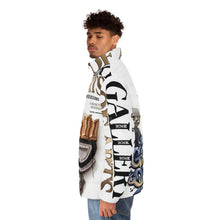 Load image into Gallery viewer, Gallery of Arts Puffer Jacket — 'Top Tier' Men's AOP Art Jacket
